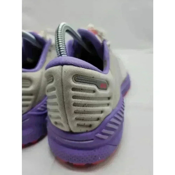 Brooks Womens Adrenaline GTS 22 Road Running Shoes White Coral Purple Size 9.5 - Picture 8 of 11